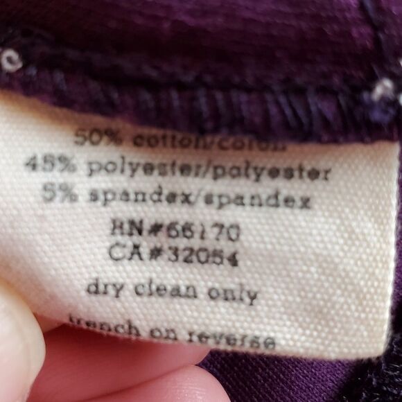 🔹️Urban Outfitters Silence + Noise Plum Velvet Strapless Cocktail Dress Small - Picture 12 of 12